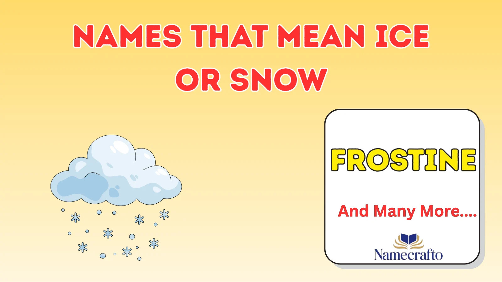 Names That Mean Ice or Snow