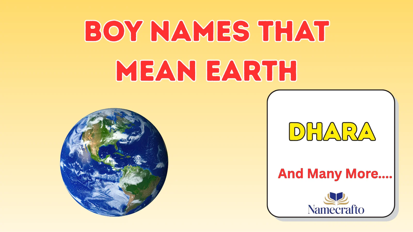 Boy Names That Mean Earth