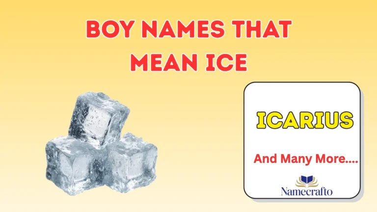 Boy Names That Mean Ice