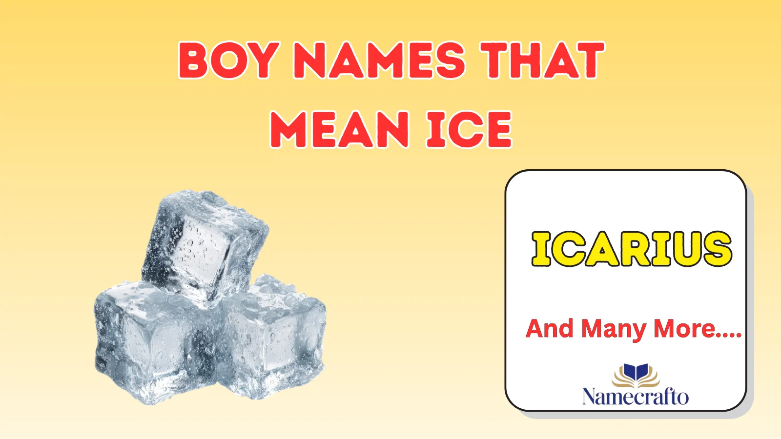 Boy Names That Mean Ice