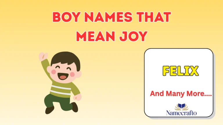 Boy Names That Mean Joy