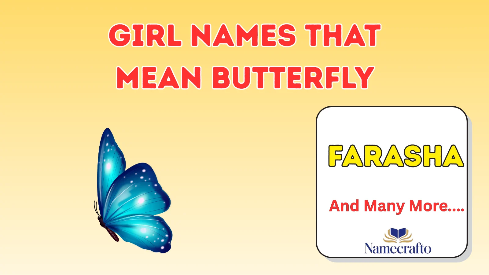 Girl Names That Mean Butterfly