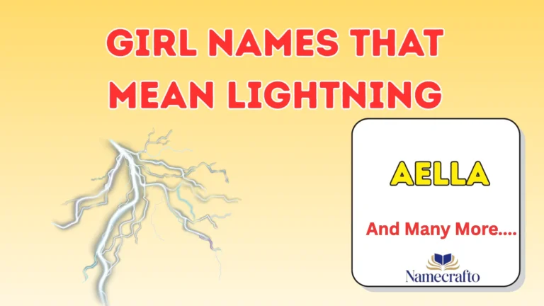 Girl Names That Mean Lightning
