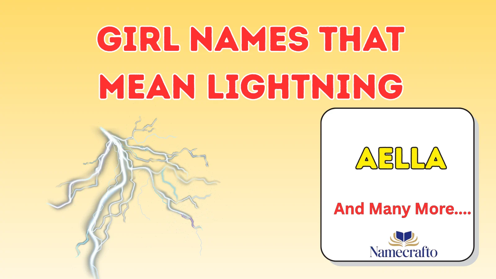 Girl Names That Mean Lightning