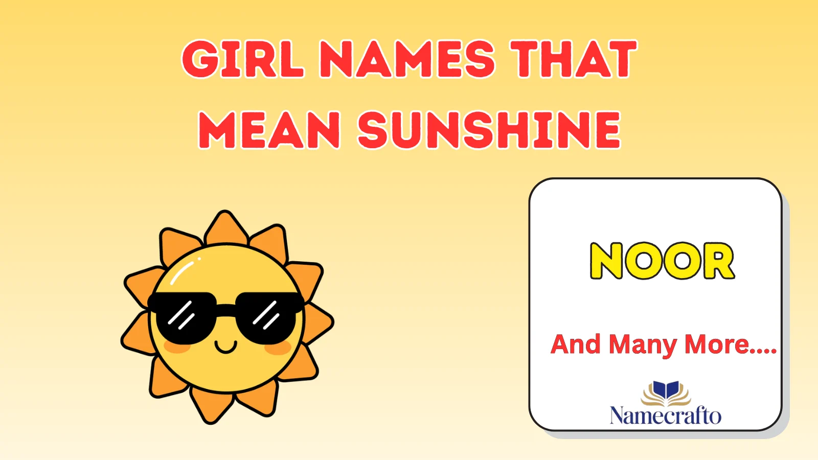 Girl Names That Mean Sunshine