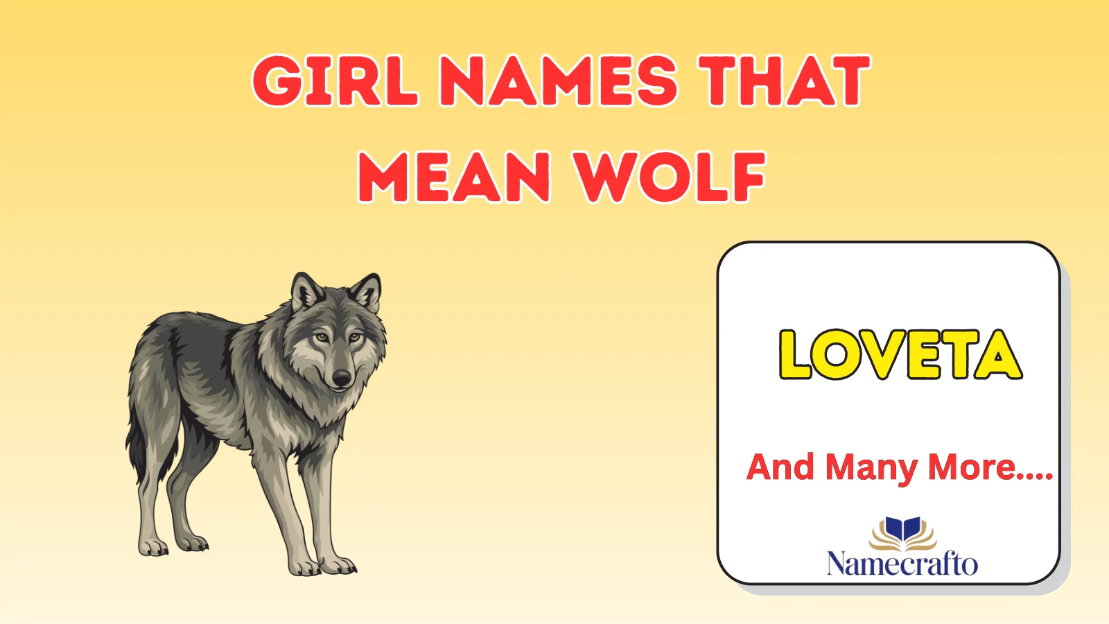 Girl Names That Mean Wolf