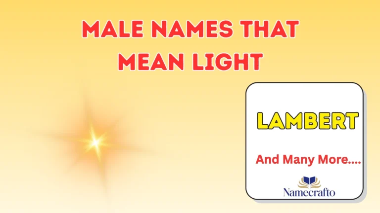 Male Names That Mean Light