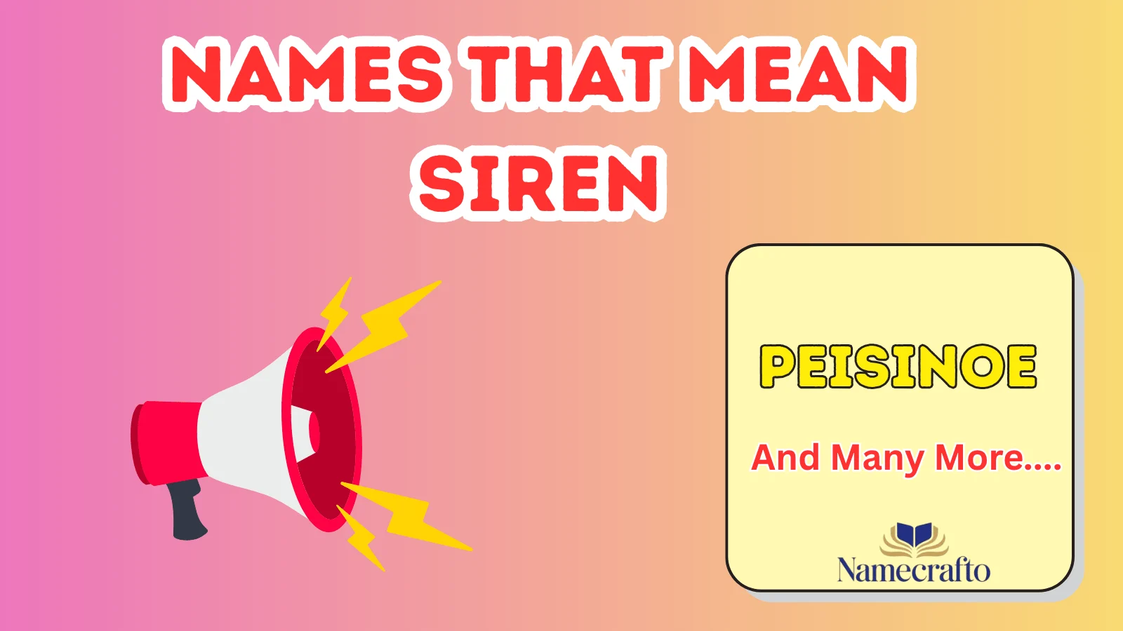 Names Directly Connected to Sirens and Mythology