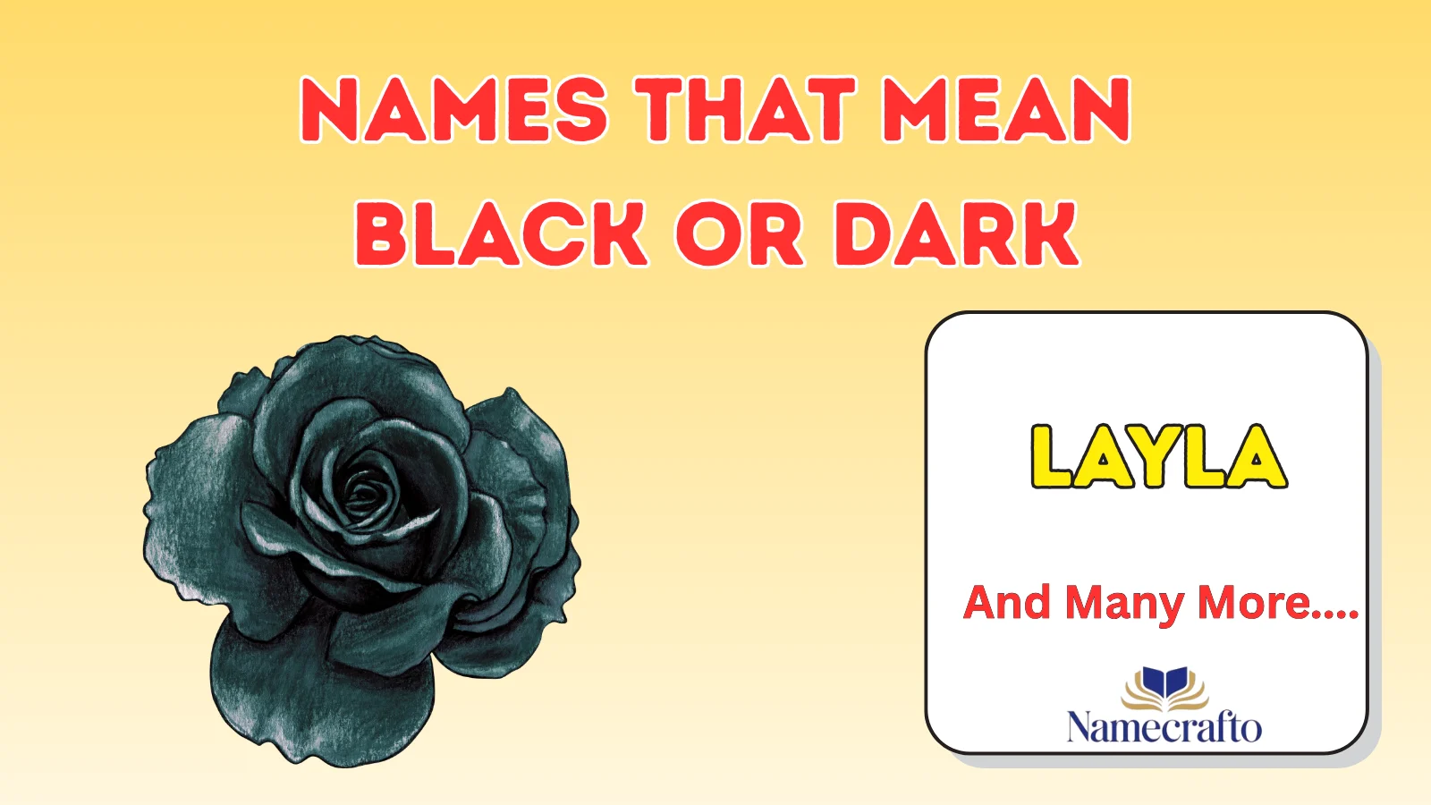 Names That Mean Black Or Dark