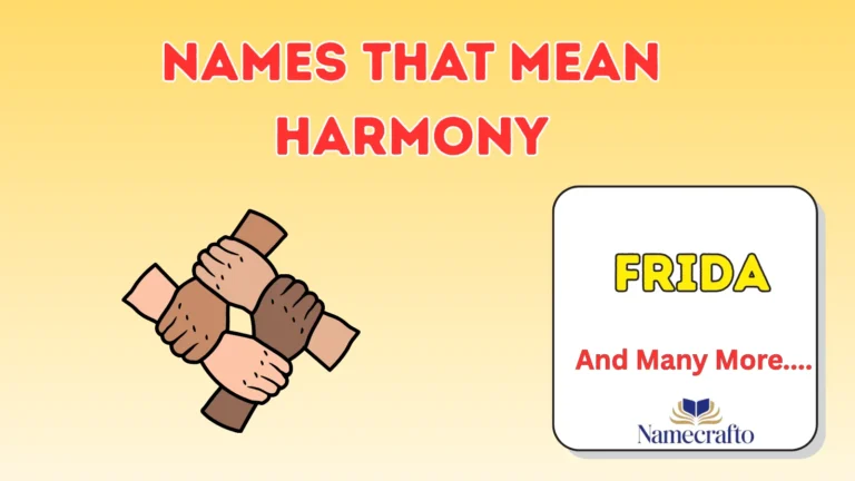 Names That Mean Harmony