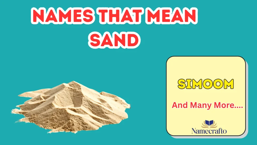 Names That Mean Sandstorm