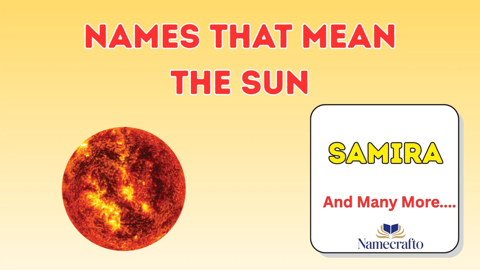 Names That Mean The Sun