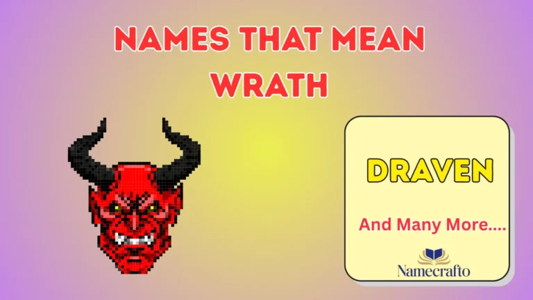 Names That Mean Wrath