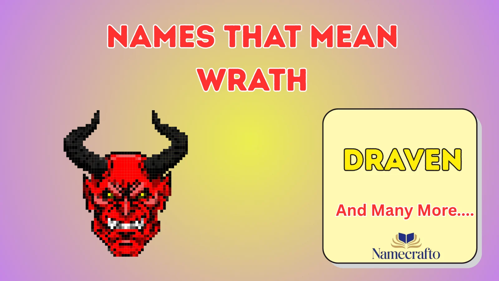 Names That Mean Wrath