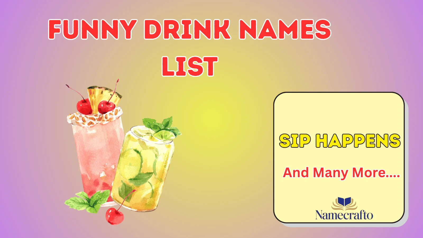 Funny Drink Names List