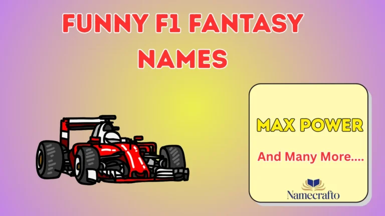 Funny F1 Fantasy Names