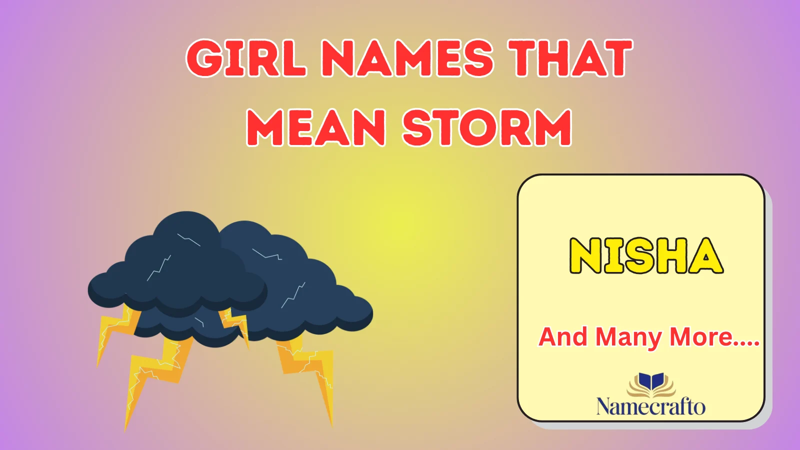 Girl Names That Mean Storm