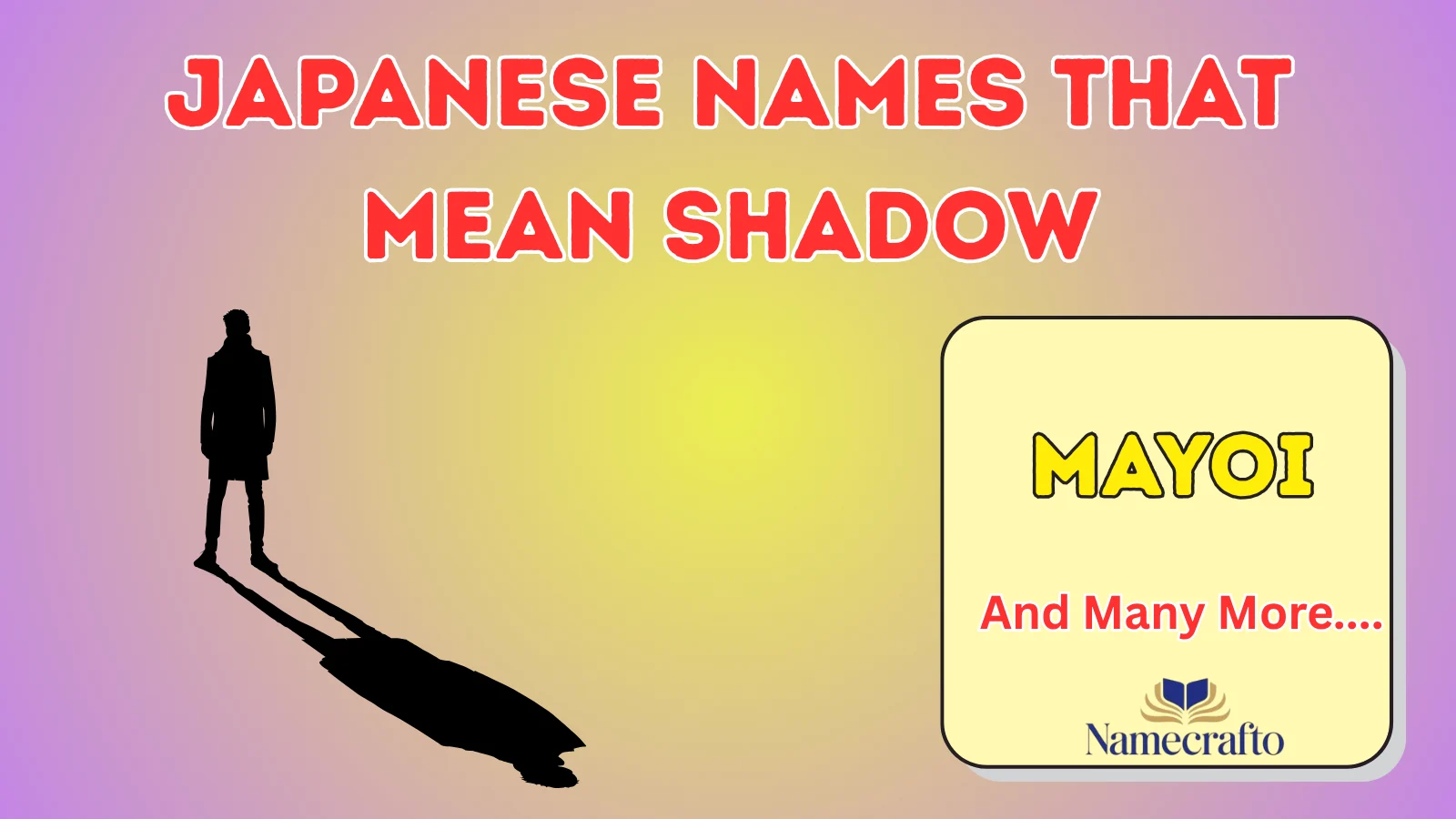 Japanese Names That Mean Shadow