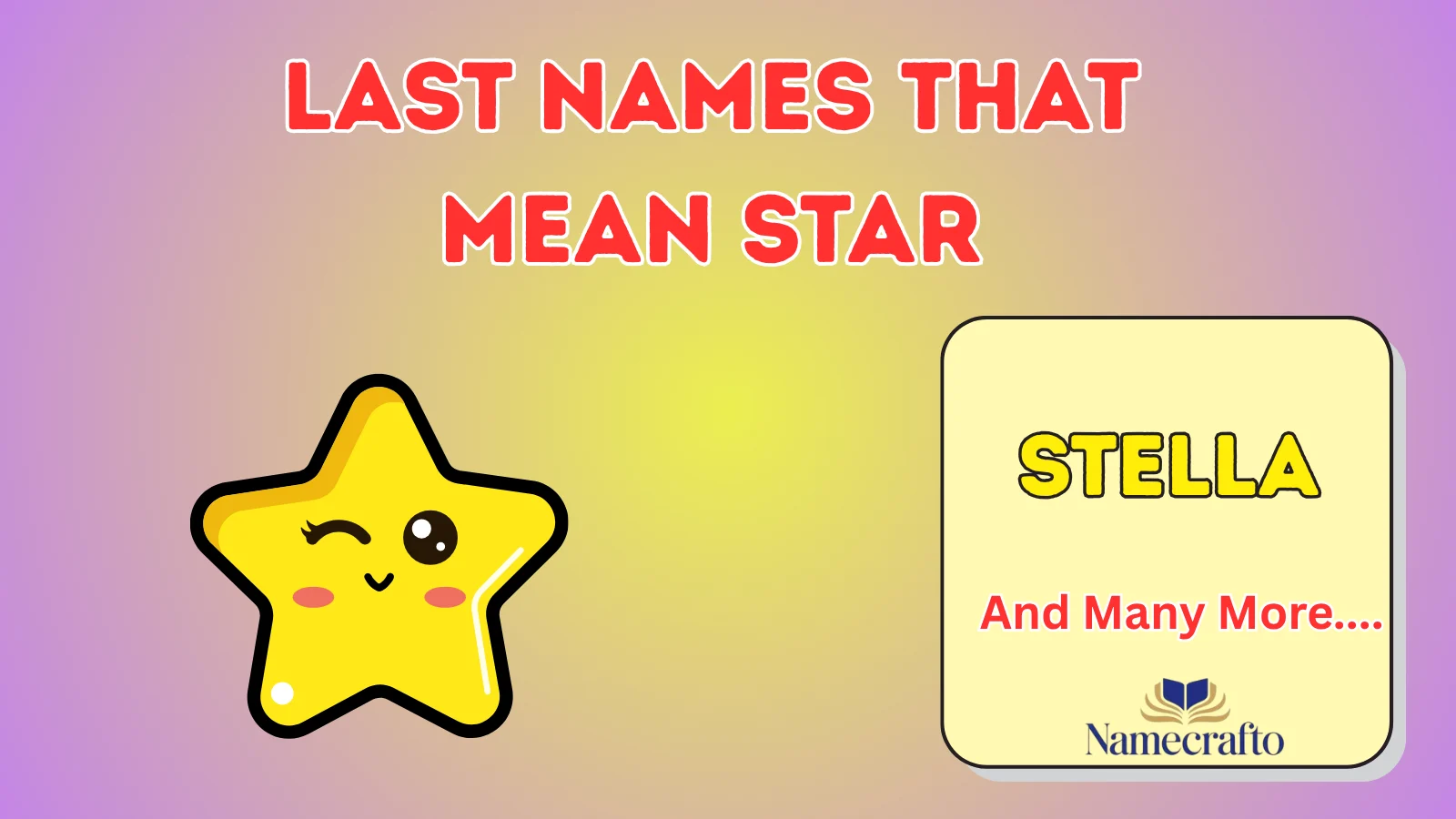 Last Names That Mean Star