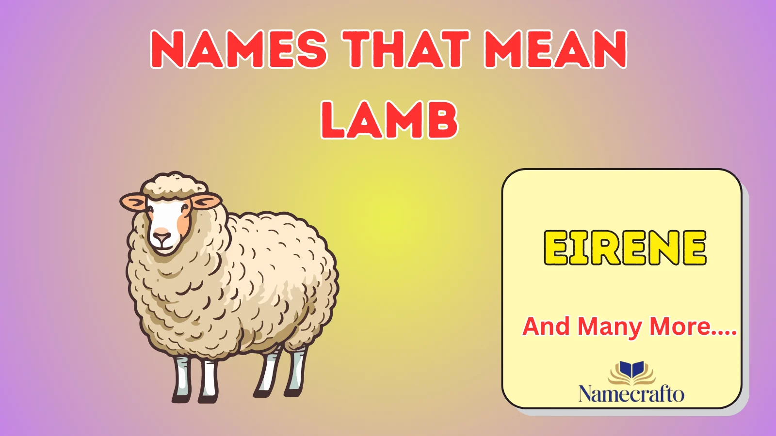 Names That Mean Lamb