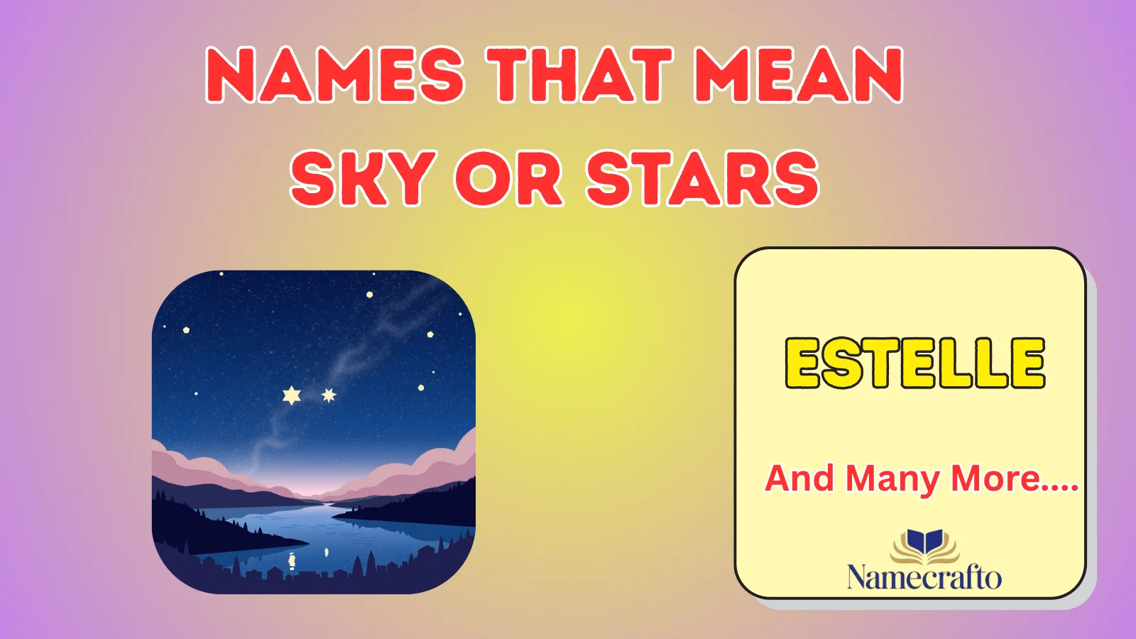 Names That Mean Sky or Stars