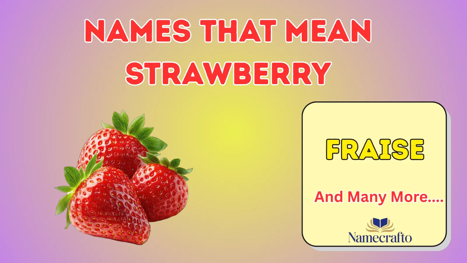 Names That Mean Strawberry