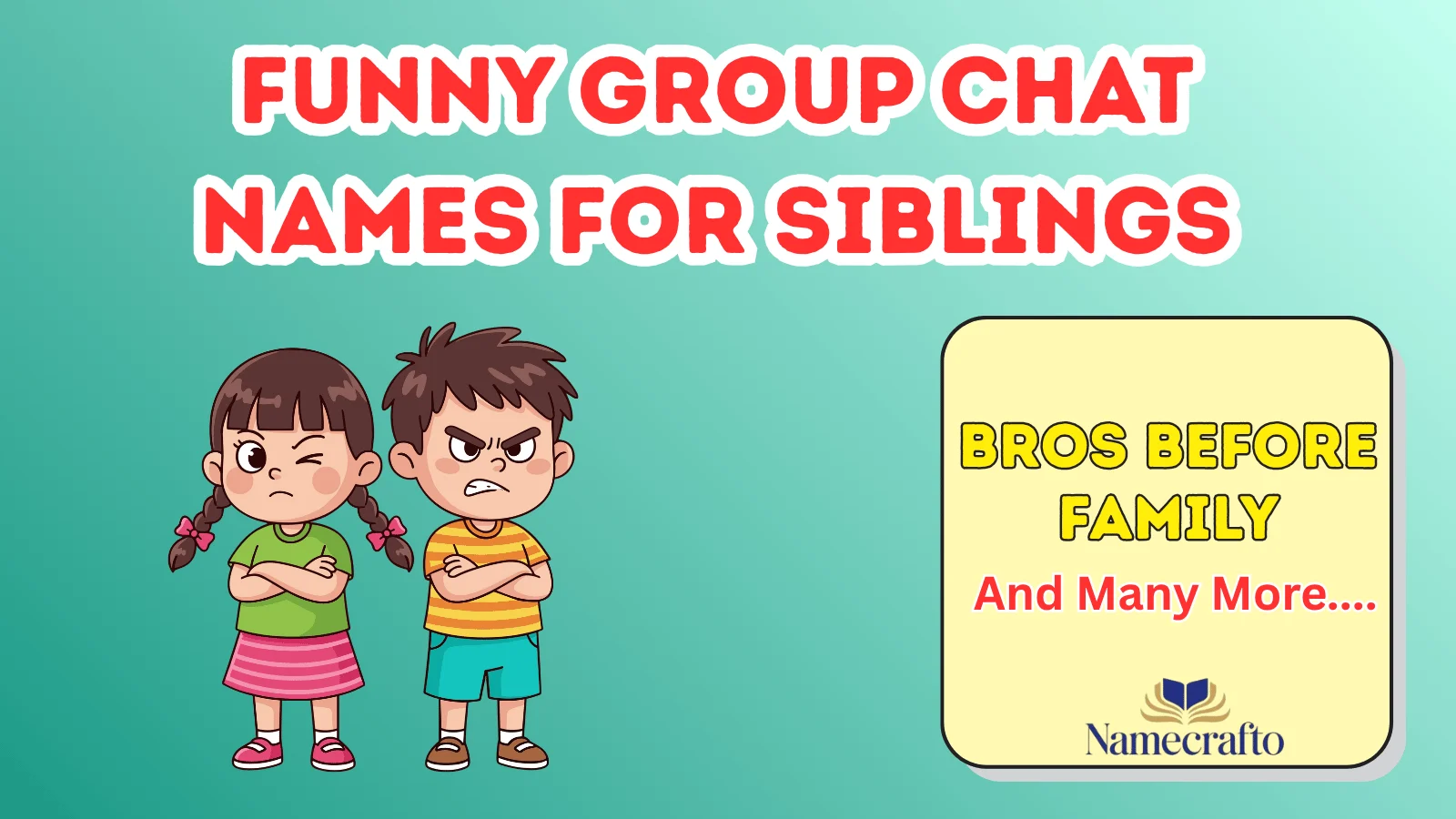 Funny Group Chat Names for Siblings
