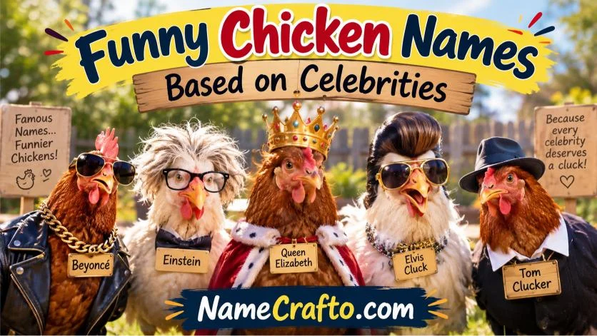 Funny Chicken Names Based on Celebrities