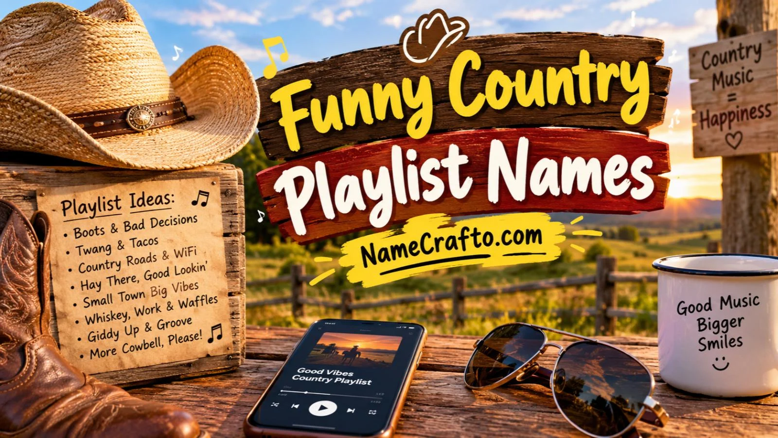 funny country playlist names