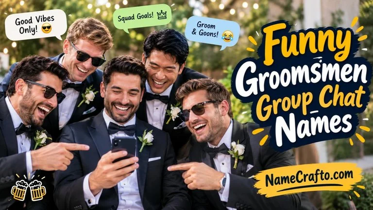 Funny Groomsmen Group Chat Names