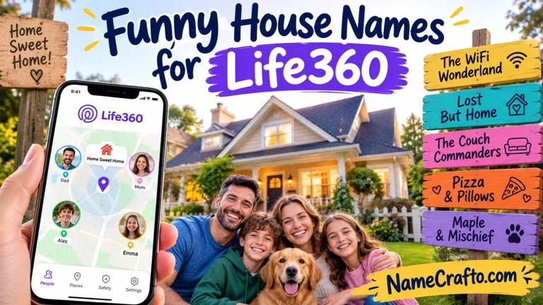 funny house names for life360