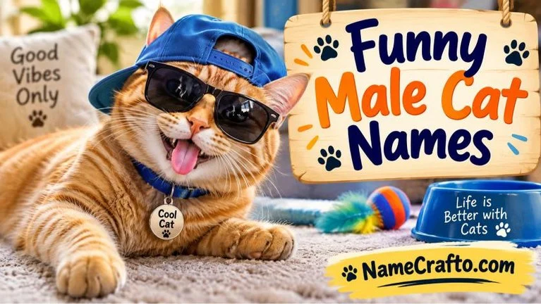 funny male cat names