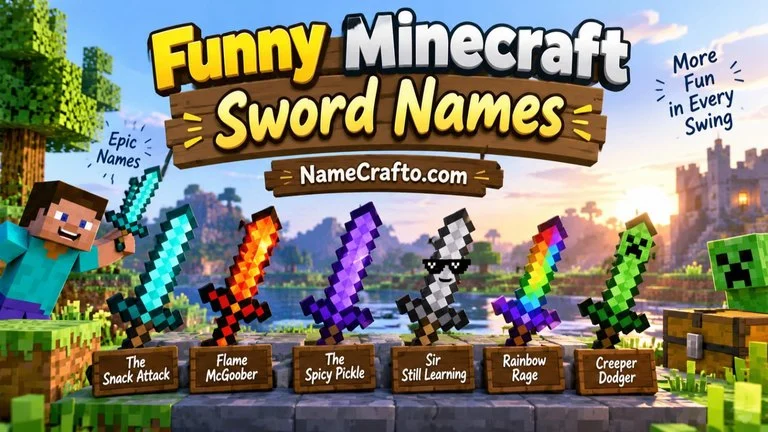 Funny Minecraft Sword Names
